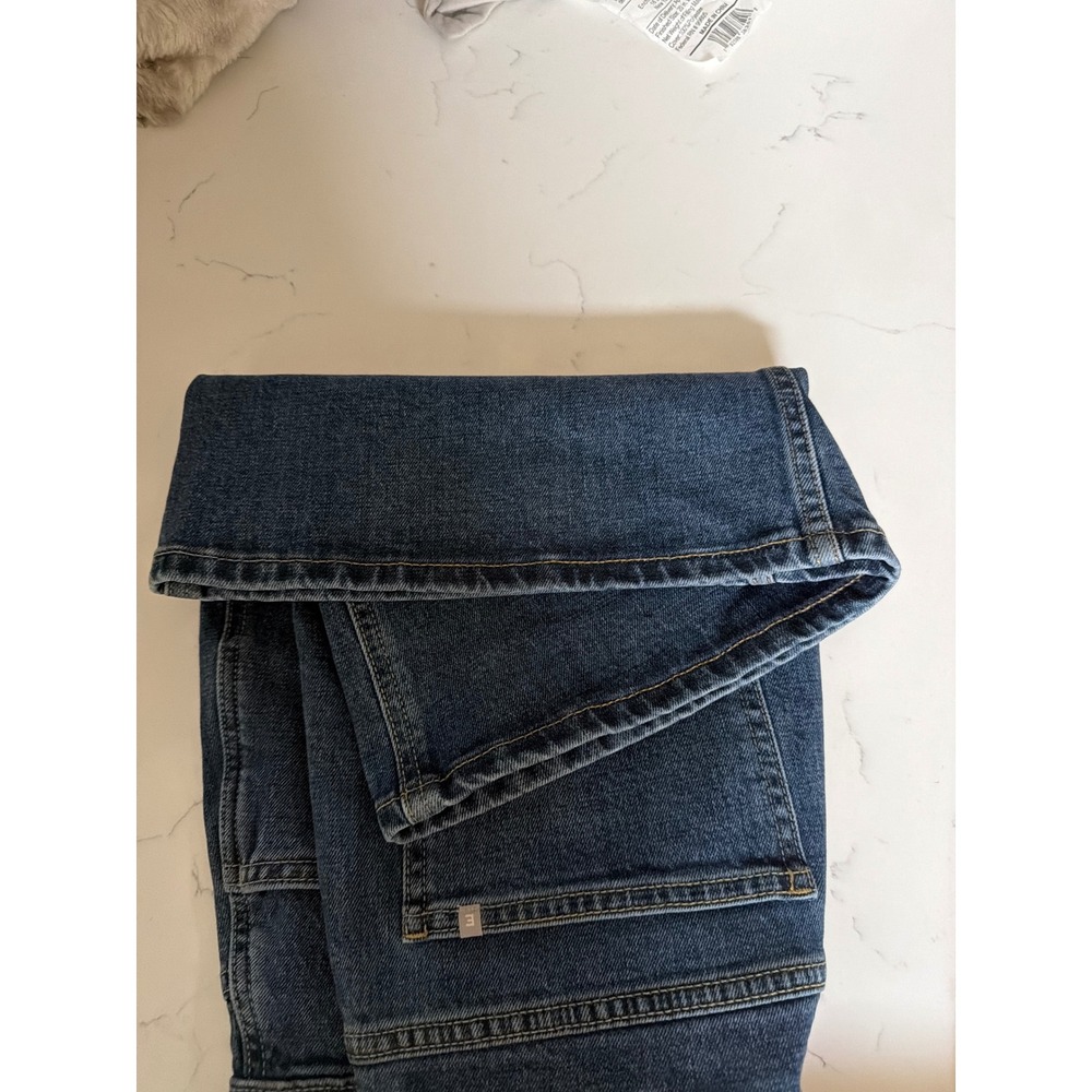 Everlane The Way High Denim Skirt Organic Cotton Blue Mini Skirt 28 High Rise - Picture 9 of 9